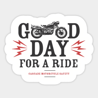 Good Day for a Ride Sticker